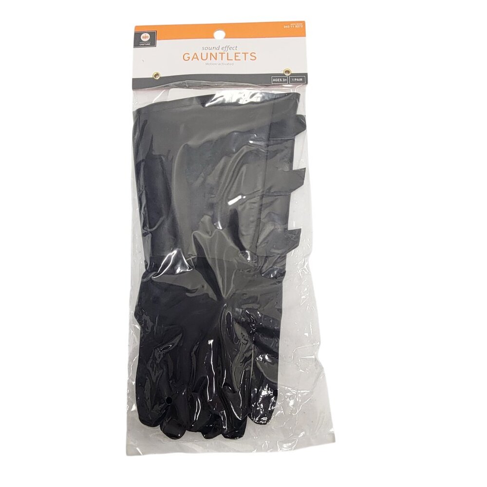 Faux Leather Gauntlets Gloves Sound Effect Costume Accessory Halloween